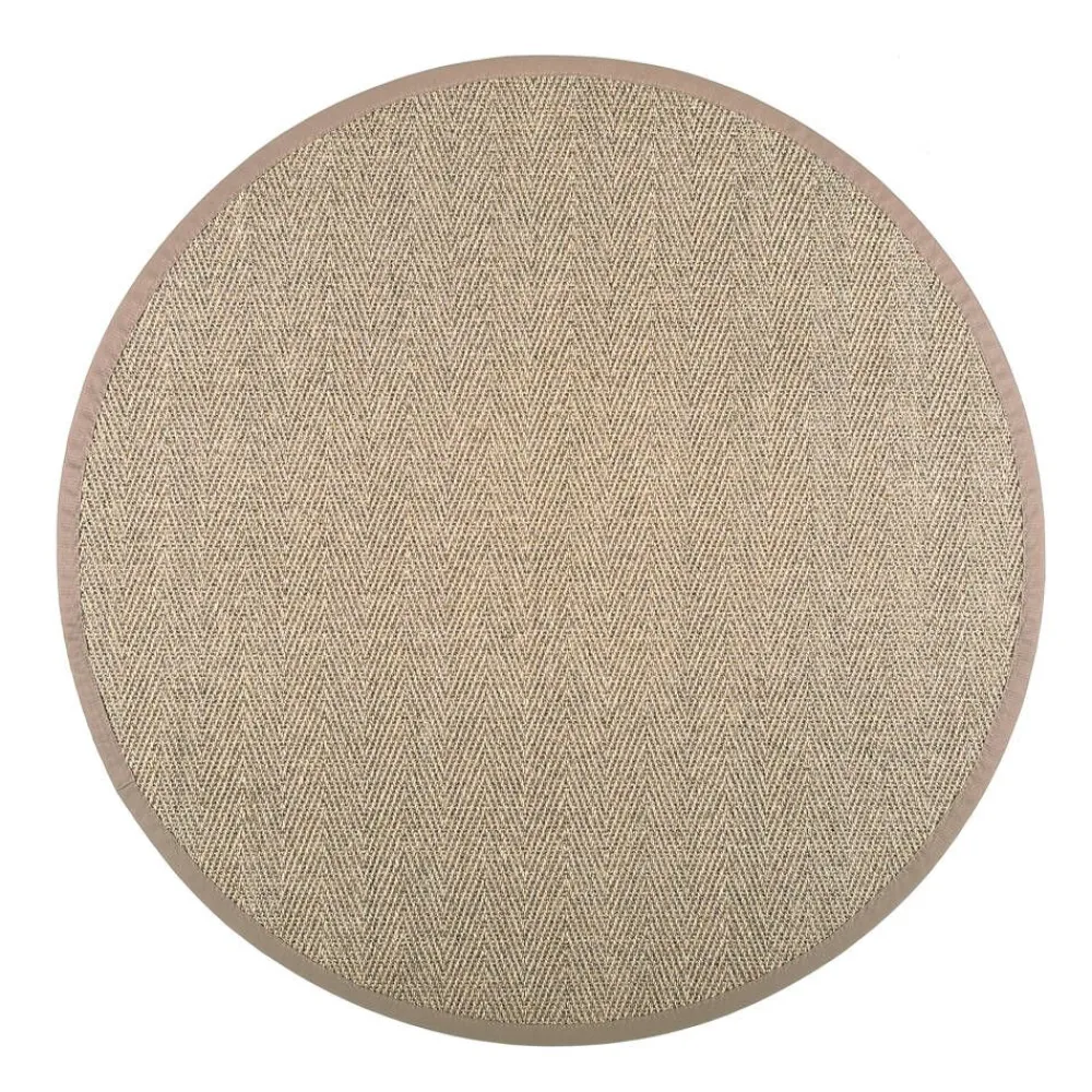 VM-Carpet Pyöreät Matot|Barrakuda 9307 natur, Ø 160 cm, kantti 25