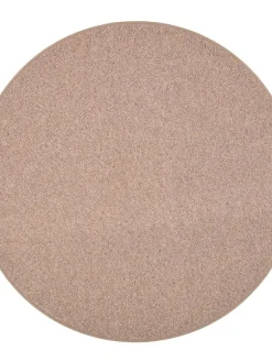 VM-Carpet Pyöreät Matot|Hiillos, 752 ruskea Ø 133 cm, kantti 25 B