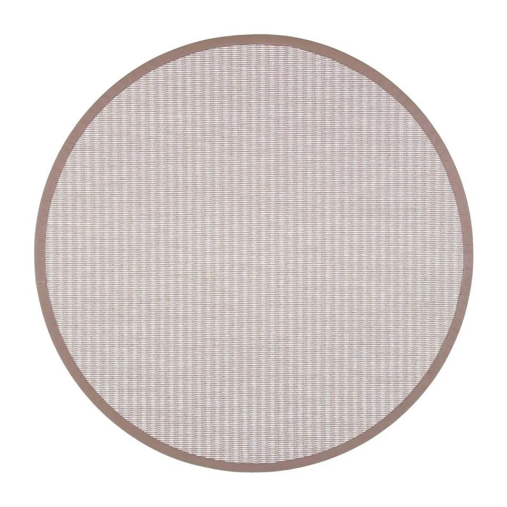 Kelo beige/valkoinen 72/81 Ø 240 cm, kantti 32>VM-Carpet Best