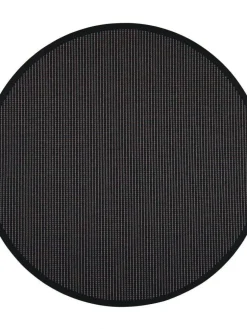 VM-Carpet Pyöreät Matot|Lyyra 70 musta, Ø 200 cm, kantti 17