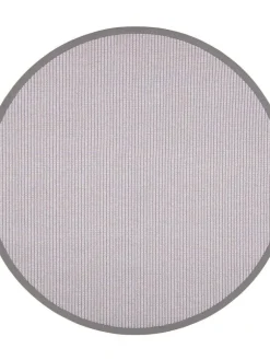 VM-Carpet Pyöreät Matot|Lyyra 66 vaaleanharmaa Ø 160 cm, kantti 29