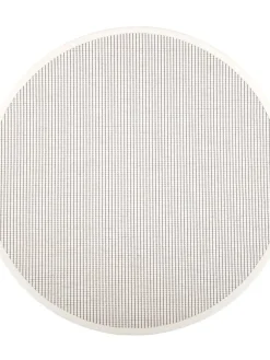 VM-Carpet Pyöreät Matot|Lyyra 52 valkoinen Ø 133  cm, kantti 1
