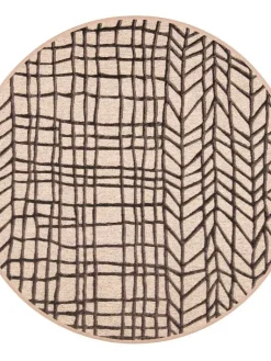 VM-Carpet Pyöreät Matot|matto Lastu ø 240 cm 5 ruskea