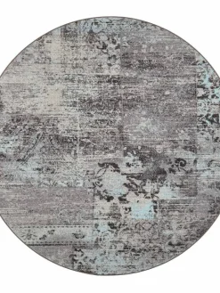 VM-Carpet Pyöreät Matot|matto Rustiikki ø 160 cm 32 turkoosi