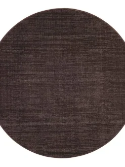 matto Sametti ø 240 cm 243 ruskea>VM-Carpet