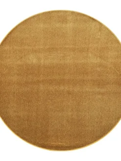VM-Carpet Pyöreät Matot|matto Satine ø 240 cm 371 keltainen
