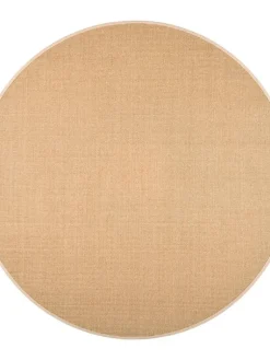VM-Carpet Pyöreät Matot|matto Sisal Ø 240 cm beige-harmaa