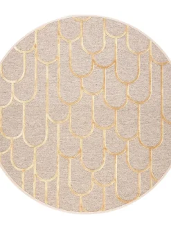 VM-Carpet Pyöreät Matot|Paanu, 7 kulta, Ø 200 cm