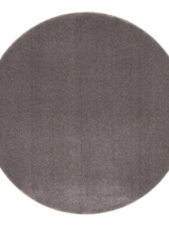 Puuteri, 189 t.harmaa, Ø 240 cm, kantti 6013>VM-Carpet Discount