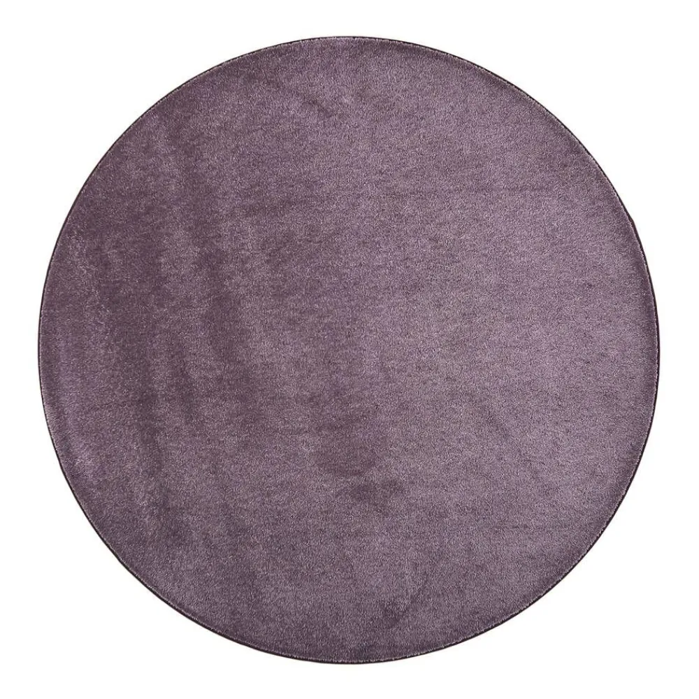 VM-Carpet Pyöreät Matot|Satine 001 lila, Ø 240 cm, kantti 5881