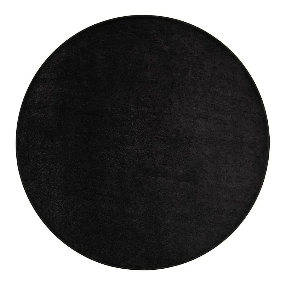 Satine 800 musta, Ø 200 cm, kantti 5460>VM-Carpet New