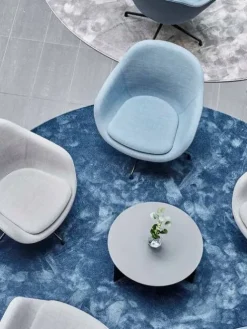 Satine 791 sininen, Ø 200 cm, kantti 5447>VM-Carpet Sale