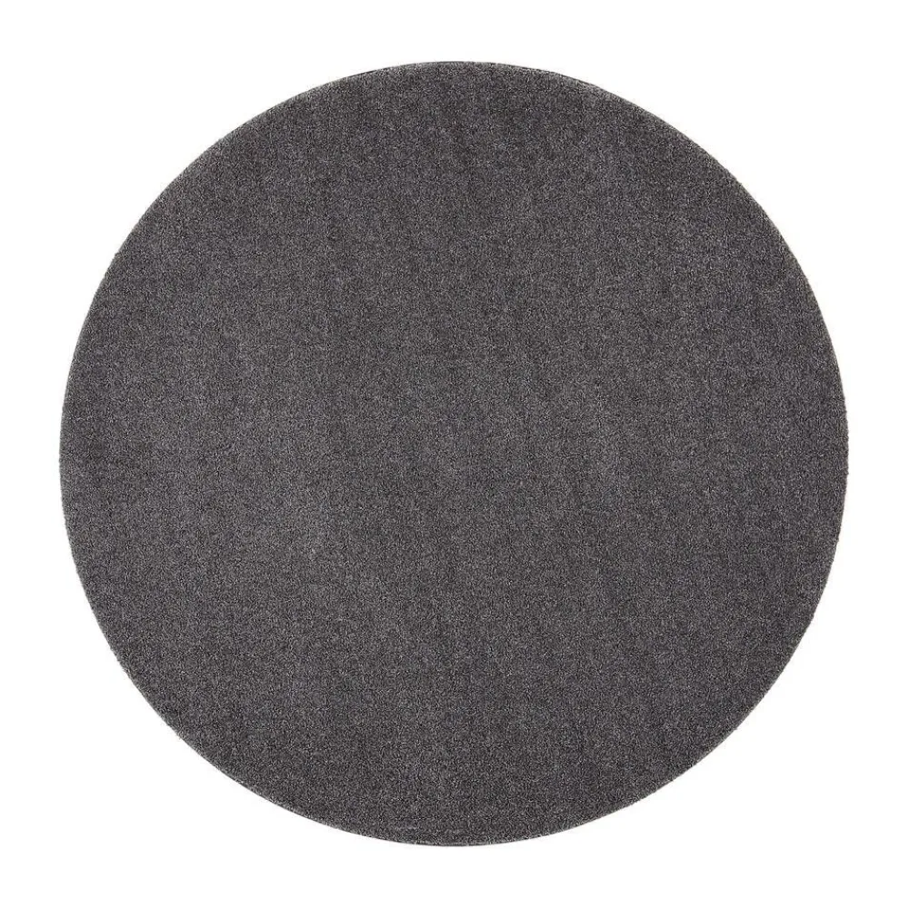 VM-Carpet Pyöreät Matot|Sointu, 177 antrasiitti, Ø 133 cm, kantti 5450