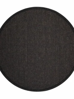 VM-Carpet Pyöreät Matot|Tunturi 79 musta, Ø 160 cm, kantti 020 B