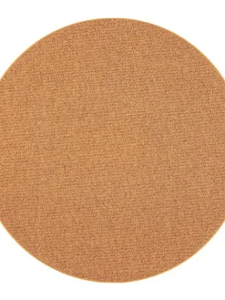 VM-Carpet Pyöreät Matot|Tweed, 52 keltainen, Ø 200 cm, kantti 5674
