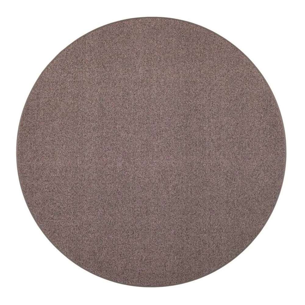 VM-Carpet Pyöreät Matot|Tweed, 94 t.harmaa, Ø 133 cm, kantti 6013