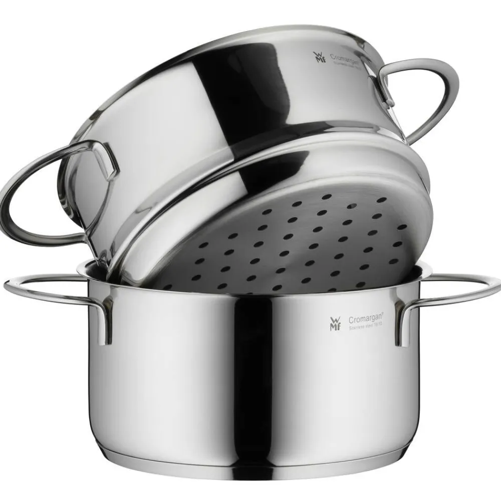WMF Keittoastiat|Mini kattila 1,5 L höyrytyskorilla ja kannella