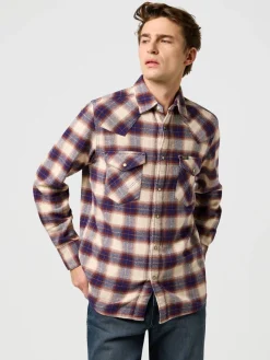 Wrangler Kauluspaidat|paita 112371545 Western Shirt Birch Blue
