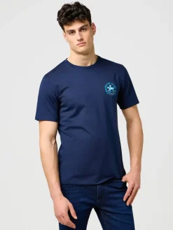 Wrangler T-Paidat|t-paita 112371471 Small Graphic Tee Regular fit Navy