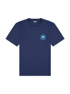 Wrangler T-Paidat|t-paita 112371471 Small Graphic Tee Regular fit Navy