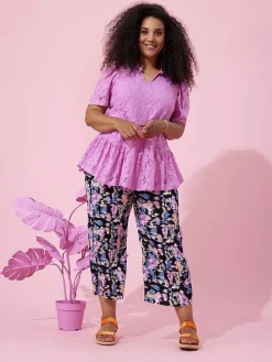 Zhenzi Shortsit Ja Caprit|housut Lanet 195 Black / pink 37500